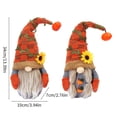 thumbnail image 3 of Fall Gnomes Plush Thanksgiving Decorations Handmade Swedish Gnomes Spring Bee Gnomes Plush Elf Scandinavian Tomte Sunflower Doll Decor Thanksgiving Table Ornament, Housewarming Present, 3 of 9