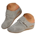 thumbnail image 3 of YLYL Backless Mules for Women with Adjustable Hook Loop Wedge Heel Arch Support Comfort Slip on Shoes, 3 of 8