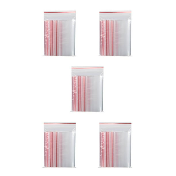 Inteprter Bolsa sellada de plástico de 100 Uds., bolsas selladas gruesas resistentes al desgaste, bolsas de cierre protector con solapa autoadhesiva Type5 NO5 Inteprter CBP115986