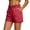 Red, variant on Women's Utility Short Pants, Fashion High Waisted Stretchy Cargo Shorts for Summer, Casual Chic Workwear Shorts for Vacation and Daily Wear