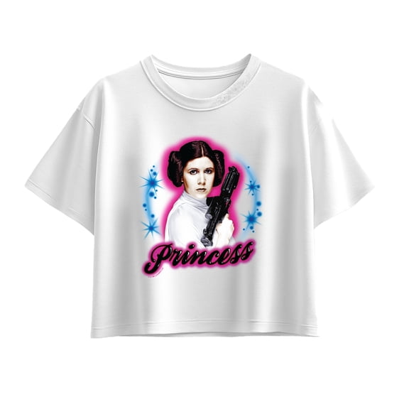 Star Wars - Leia Graffiti - Youth Girls Boxy T-Shirt