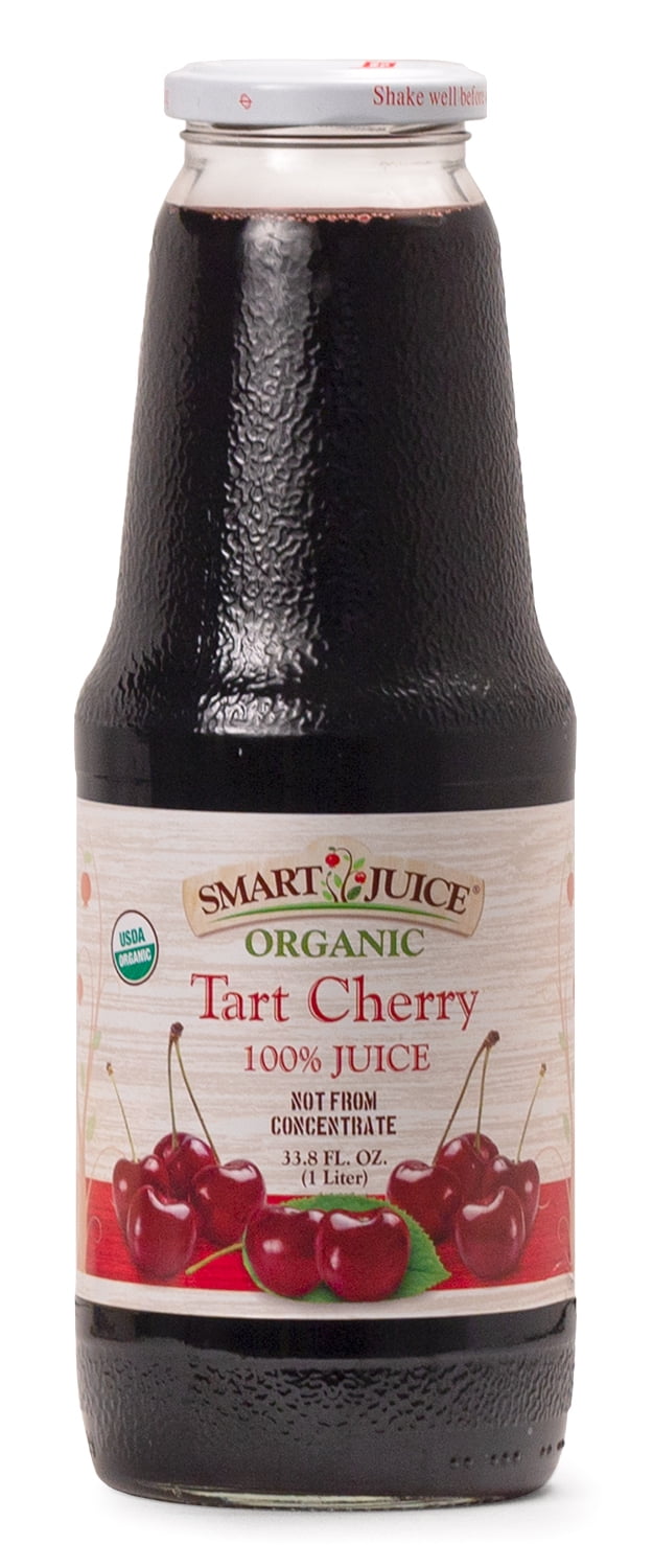Smart Juice Organic Tart Cherry Juice 33.8 fl oz (1L) (Pack of 6)