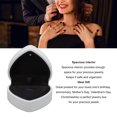 thumbnail image 3 of Necklace Box,Velvet Jewelry Boxes With Exquisite Appearance Spacious Interior Design LED Heart Shaped Box For Storing Bracelets Necklaces Earrings, 3 of 8