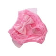 thumbnail image 3 of opvise Dog Menstrual Pants Comfortable Anti-harassment Cotton Pet Puppy Dog Bowknot Diaper Clothing Pink, 3 of 8