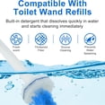 thumbnail image 7 of ZQZiQi disposable Toilet Wand Refills Compatible with Clorox Wand, Toilet Bowl Cleaner Pads with 4X Cleaning Power, Light Scent Bathroom Cleaning Refills, 100 Count, 7 of 7