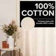 thumbnail image 3 of Quality Home Cotton Weave Textured Curtains, 3 of 5