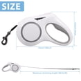 thumbnail image 2 of Retractable Dog Leash with LED Light 16ft Portable Retractable Walking Leash and Handle 600mAh Rechargeable LED Lighted Dog Leash for Small Medium Dogs Pets Up to 30kg, 2 of 9