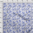 thumbnail image 3 of oneOone Cotton Poplin Medium Blue Fabric Floral Quilting Supplies Print Sewing Fabric By The Yard 42 Inch Wide, 3 of 5
