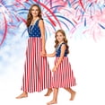 thumbnail image 2 of Mommy and Me Matching Outfits Stars And Stripes 4th of July Dress Sleeveless Crewneck Sundress Patriotic Dresses for Women Girls, 2 of 6
