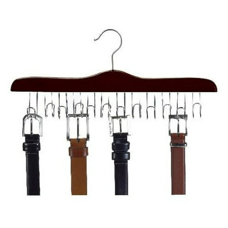 Wooden Specialty Belt Hanger (Walnut & Chrome)