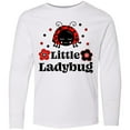 thumbnail image 3 of Inktastic Little Ladybug with Flowers Long Sleeve Youth T-Shirt, 3 of 5