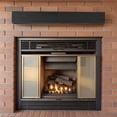 thumbnail image 4 of CQSXDA 48-Inch Solid Wood Fireplace Mantel In Western Red Cedar - Stylish Wall-Mounted & Floating Shelf For Home Decor,Black, 4 of 8