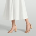thumbnail image 4 of DREAM PAIRS Women's Chunk Low Heel Pump Sandals, 4 of 5