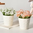 thumbnail image 6 of ToyKingdee Planter Pot for Indoor Plants with Drainage Hole Bubble Flower Planter Hobnail Plant Pot Garden Planter White Plant Pot Utensil Holder, 6 of 6