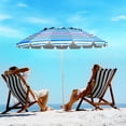 thumbnail image 4 of Sombrilla de Playa Costway Parasol Regulable Inclinable Raya Azul 2,2 x 2,45 m, 4 of 9