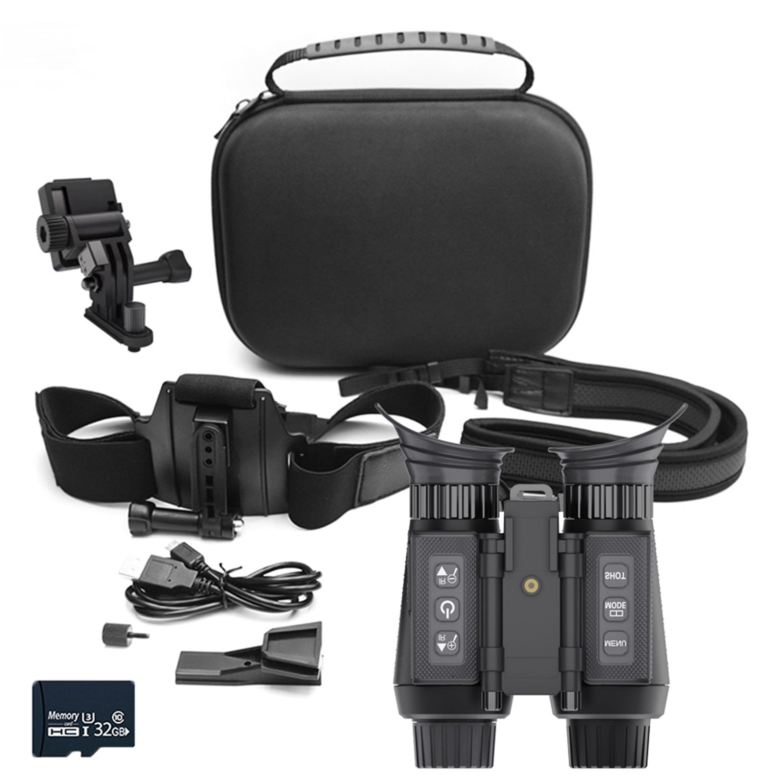 NV8300 Professional 4K UHD 36MP 3D Binoculars Telescope 8X Digital Zoom 300M 7 levels Infrared Night Vision Camera for