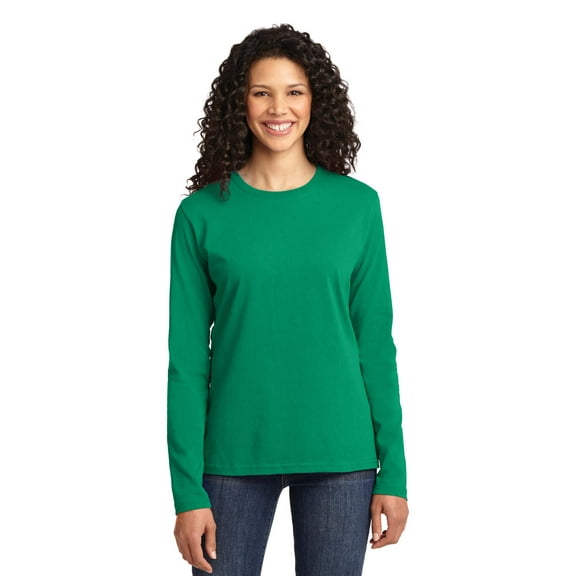 Port & Company Ladies Long Sleeve Core Cotton Tee