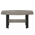 thumbnail image 7 of Furinno Simple Coffee Table, 2-Tier Small Coffee Table wih Open Shelf, Side Table, Tabletop with Soft Edges, for Living Room, Home Office, Grey Oak, 7 of 7