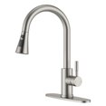 thumbnail image 1 of APPASO Robinet de Cuisine avec Pulvérisateur à Descente Acier 360, Robinet de Bar en Nickel Brossé avec Pulvérisateur 3 Modes, Acier Inoxydable, 1 of 19
