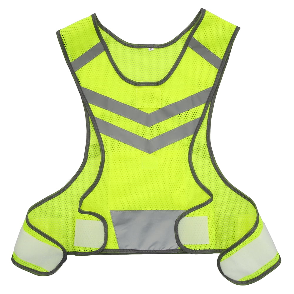 LW Reflective Safety Vest for running cycling walking Yellow Lightweight L/XL 