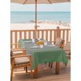 thumbnail image 2 of Outdoor Table Cloth with Umbrella Hole and Zipper, Green Grey Ombre Waterproof Rectangle Tablecloth 54"x80", Modern Gradient Abstract Art Washable Table Cover for Outside Party Patio Picnic, 2 of 8