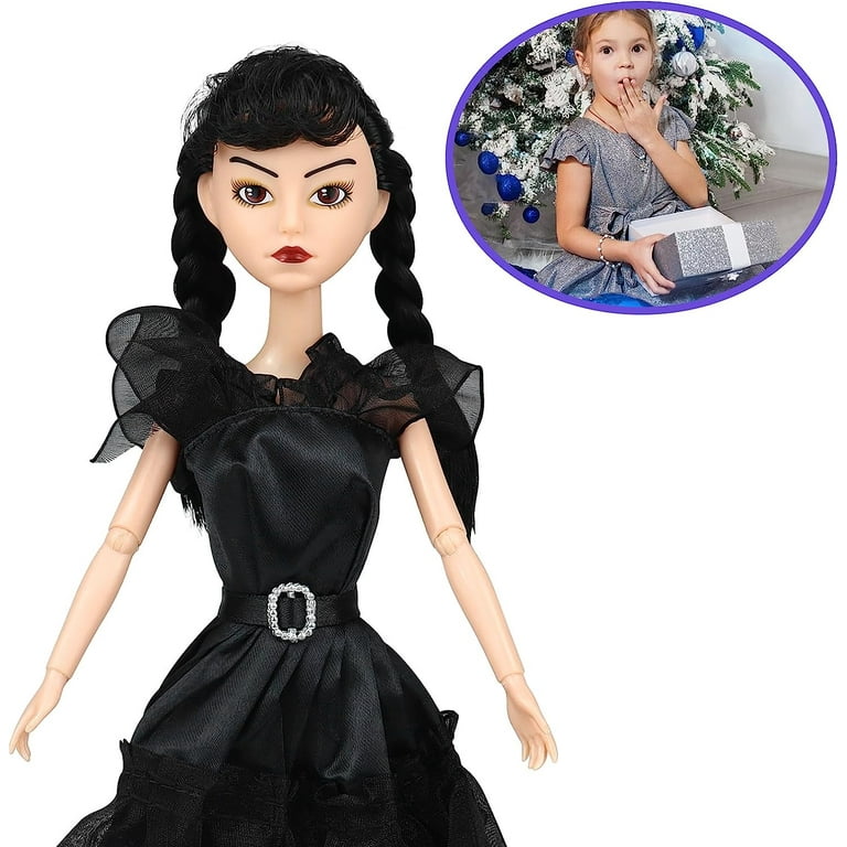 6pcs Wednesday Addams Family Figure Figurine Doll With Base Kids Gift Toy