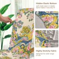 thumbnail image 5 of Yayeee 4 Pack Dining Chair Covers Stretch Parson Chairs Slipcovers Seat Protector, Pink Floral Wave, 5 of 6