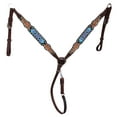 thumbnail image 5 of Horse Western Floral Tooled Browband Bridle & Breast Collar Tack Set 78HR35B, 5 of 5
