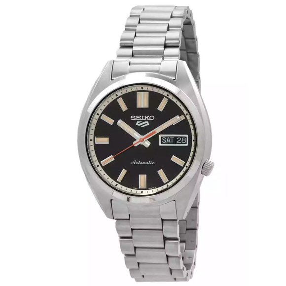 Seiko 5 Sports Série SNXS Acier Inoxydable Cadran Lavage Noir Profond Automatique SRPK89K1 100 m Montre pour Homme