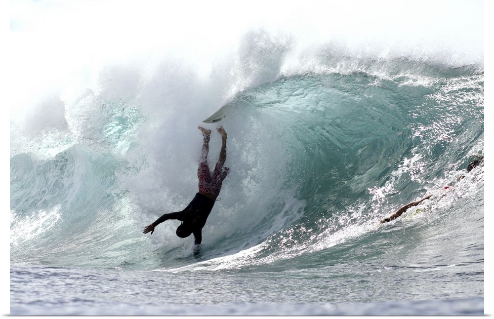 Great BIG Canvas "Hawaii, Oahu, North Shore, Afternoon Surfing On