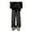Black L, variant on Men Winter Fleece Pants Plush-lined Windproof Thermal Loose Pants Elastic Waist Wide Leg Cotton Trousers for Daily Wear Outdoor