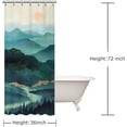 thumbnail image 5 of Thideape Forest Mountain Shower Curtain, 36" x 72", 5 of 6