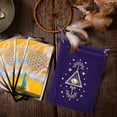 thumbnail image 3 of Modern Tarot Card Storage Pouch Flannel Drawstring Bag for Organizing Divination Accessories and Small Items Universal Home Textile Storage, 3 of 3
