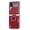 Red, variant on ZS 2Pcs Violet Single Flared Ear Plug Tunnel Natural Stone Ear Gauges Mushroom Shape Ear Stretchers Jewelry with Silicone O-Ring