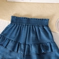 thumbnail image 5 of Little Girls Clothes Summer Outfits Solid Short Sleeve Shirt Top Loose Ruffle Shorts 2 Piece Clothing Sets Size 7-8T, 5 of 8