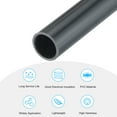 thumbnail image 3 of Uxcell Rigid Round Pipe Dark Grey 0.43 x 0.51"(ID*OD) High Impact for Water Pipe Crafts Cable Sleeve, 3 of 6