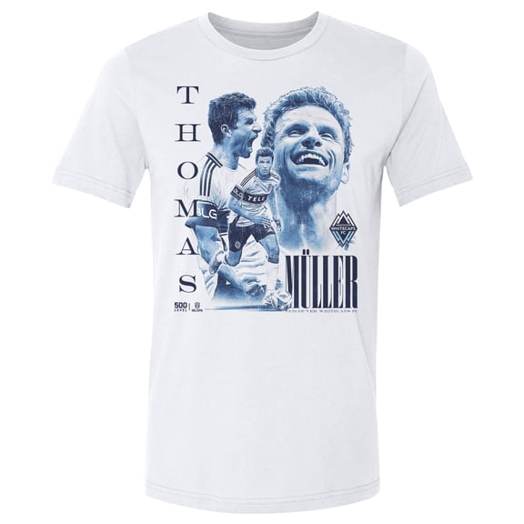 Men's 500 Level Thomas Muller White Vancouver Whitecaps FC Vintage T-Shirt