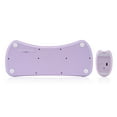 thumbnail image 2 of Wireless Ergonomic Keyboard and Mouse Combo - Cute Cat Design, Plug & Play USB Receiver, 1600 DPI Precision(Purple), 2 of 5