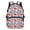 Patriotic Floral & Stars Stripes Pattern, variant on POLERO Zipper Backpack for Outdoor Activities Daily Use, Polyester Fabric Large Capacity Travel Ruckpack, Cute Floral Crown Owl Print
