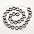 thumbnail image 2 of 5 strand Non-magnetic Hematite Beads Strands Ring Original color 14x4mm Hole: 1mm 29pcs/strand 15.7 inch, 2 of 2