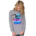 thumbnail image 3 of Betty Boop Air Brushed On Point Women Plus Size Long Sleeve Tee Brisco Brands 2X, 3 of 4