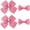 Pink Bunny, variant on Mushroom Hair Bows for Girls 4 count Cartoon Mushroom Print Hair Clips Cute Grosgrain Ribbon  Clips Hair Accessories for Girls Teens Daily Wear School Outings Party Favors
