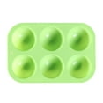 thumbnail image 1 of Molde de silicona para hornear pasteles pequeños, gelatina, cúpula Verde, 1 of 9