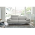 thumbnail image 5 of Gray Premium Italian Leather Sofa & Loveseat Set 2Pcs Modern J&M Nicolo, 5 of 5