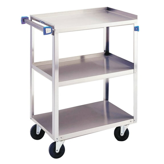 Lakeside 311 Stainless Steel 300 lb Capacity 3-Shelf Cart