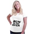 thumbnail image 4 of Bun in the Oven Expecting Baking Women's Maternity T Shirt Tee Brisco Brands 2X, 4 of 7