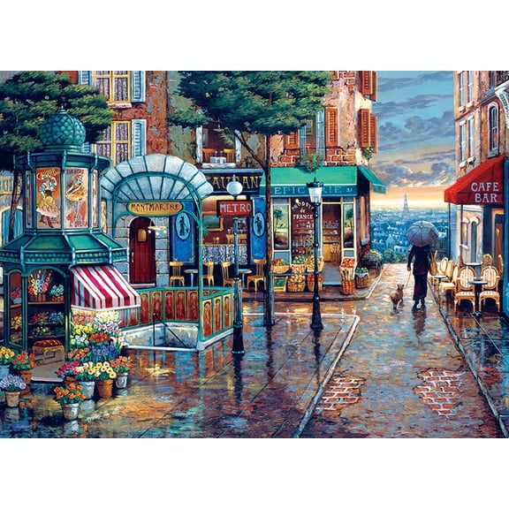 Outset Media, Rainy Day Stroll 1000 Piece Puzzle