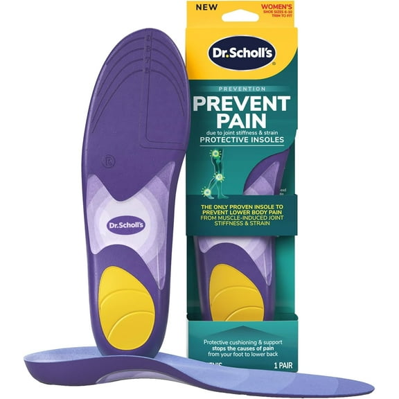 Dr. Scholl's Prevent Pain Lower Body Protective Insoles for Women, Size 6-10, 1 Pair..