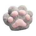 thumbnail image 3 of Cojín con forma de pata de gato, manta con forma de pata de gato, cojín decorativo con forma de pata de gato, regalo de cumpleaños, cojín de oficina, sofá Gris, 3 of 9