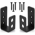 thumbnail image 1 of 2 Pack Heavy Duty Steel Door Brackets For 2x4 Door, U-shape Security Bar, 1 of 3